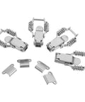 Heavy Duty Iron Toggle Latches With Double Spring Design For Rv Cabinets, Toolboxes And Industrial Storage, silver finish with springs.