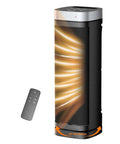 Ceramic Space Heater With Thermostat And Remote, 70 Degree Oscillation, 12 Hour Timer, Five Heating Modes, 1500W PTC Fast Safe Heat