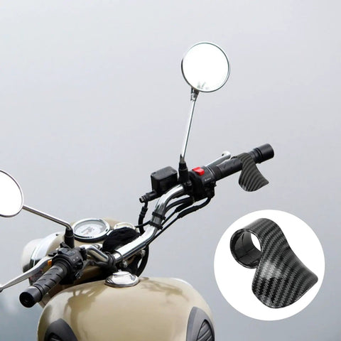 Cruise Throttle Assist Handlebar Grips For Motorcycles And Scooters Palm Friendly Ergonomic Wave Design installed on a scooter