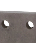 Top edge of heavy duty stainless steel paint scraper for cars and shops pro grade point repair tool close-up