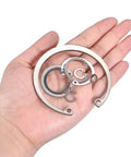Hand holding Internal Retaining Ring Circlip 20Pcs 16mm 304 Stainless Steel Internal Circlip Snap Rings C Clips For Grooved Shafts Studs