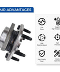 Front And Rear Wheel Bearing Hub Assembly 513277 For Buick Enclave 2008 To 2017, Chevrolet Traverse 2009 To 2017, advantages chart