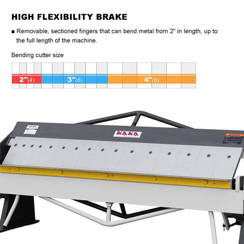 Premium Sheet Metal Finger Brake Featuring 50 Inch Bending Length And 16 Gauge Mild Steel Capacity To Smoothly Whip Up Boxes Pans Trays And Hvac Ductwork Without Breaking A Sweat On The Shop Bench