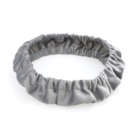 No Slip Bar Stool Base Ring Pads For Round Bases, Stretchable Floor Protectors in gray, Fits 14.5 To 16.5 Inch Chair Bases