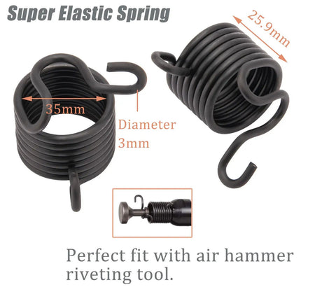 Super elastic spring for Smoothing Bit For Pneumatic Air Hammer And Chisel Drill Kit, 3mm diameter, 35mm length