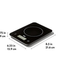 Everyday Glass Kitchen Scale For Meal Prep, Digital Food Scale With 11lb/5kg Capacity, Precision Gram Scale, Easy Unit Conversion And Tare