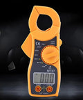 Digital Clamp Multimeter With Large LCD Display For AC And DC Voltage Current And Resistance Testing Handy Workhorse Clamp Tester For Home DIY And Pro Electrician Use displaying 000