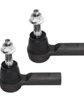 Front 6 Piece Tie Rods Kit For 2013 Through 2018 Ram 1500 With outer and inner tie rod ends, black metal and chrome