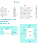 Heavy Duty Frameless Glass Shower Door Hinges Featuring Straight Up Tight Installation And Heckin Smooth Gliding Action That Checks Every Box For Modern Bathroom Renovations Built To Stand The Test Of Time, large size, fit for 200-800mm doors.