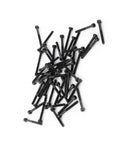 M3 Hex Socket Head Cap Screws 30mm Grade 12.9 Alloy Steel Partial Thread Allen Bolts 50 Pack view from above