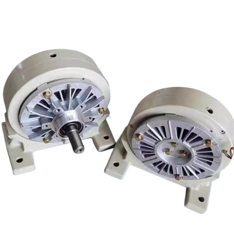 Single Axis Magnetic Powder Brake With Base And Dual Axis Clutch For High Temperature And High Frequency Loads Heavy Duty Industrial