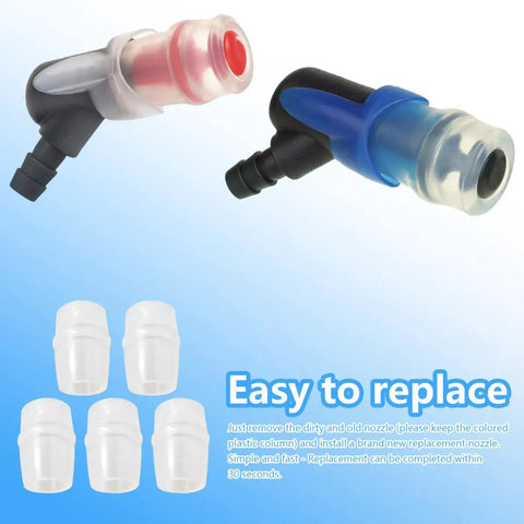 5 Pack Lead Free Silicone Bite Valves For Nathan Hydration Systems And Hydrapak Bladders BPA Free Nozzles Replacement Set