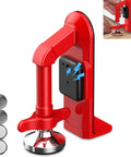 Ultra Portable 80dB Alarm Door Stopper For Home Office And Travel, No Hassle Anti Theft Security Alarm At The Bottom Of Doors, Adjustable Easy To Install Red Door Security Device That Deters Intruders And Keeps You Safe. Red plastic door stopper alarm with CR2032 batteries