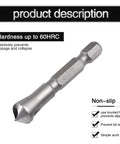 Wood Countersink Deburring Tool Set With One Quarter Hex Shank Chamfer Bits Five Sixty Fourths One Eighth Three Sixteenths