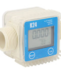 One Inch Gasoline Fuel Flow Meter With LCD Display Pro Grade Anti Drip Easy To Use Flow Meter For Pumps At Gas Stations And Factories