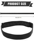 All Day Comfort Adjustable Elastic Headlamp Strap Replacement for Most Headlamps No Slip Band in black, size 68x2.5cm.