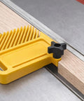 Top Shelf Four Point Grip Knobs With Standard One Quarter Twenty Thread Pattern For Quick Machine Tool Mounting Durable Painted Finish Heavy Duty Five Pack No Sweat Setup Built Like A Tank on a woodworking tool.