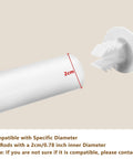 12 Pack Closet Rod End Caps White Wear Resistant For Home Bedroom Living Room Curtain Bracket Accessories Fits Rods Up To 2 Cm Diameter