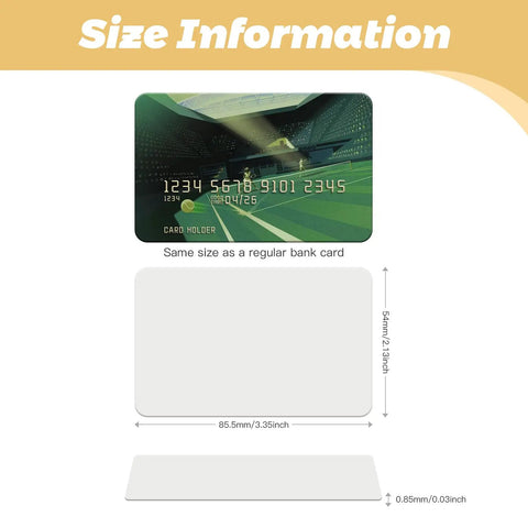 100 Pcs Smart RFID Cards 1K 13.56 MHz ISO 14443A M1 Printable Blank For Easy Access Control And Hotel Key Cards size information