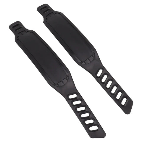 Adjustable Universal Pedal Straps With Durable Plastic Toe Clips for Exercise Bikes, Secure Fit, Easy Length Adjustment