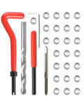30 Piece Metric Thread Repair Kit With Helicoil Threaded Inserts And Installation Tool For M3 M4 M7 M9 M11 Threads Car Pro Coil Tool For Vehicle And Shop Repairs
