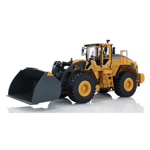 Badass 1/16 Scale RC Loader Built Like A Tank With Killer Four Wheel Drive And Heavy Duty Transmission That Gears Up Steep Slopes And Delivers Punchy Bucket Sync for backyard use.
