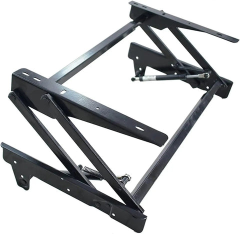 Dope Lift Up Coffee Table Hinge With Pneumatic Assist, Adjustable Width 18.3 to 32 Inches, DIY Furniture Hardware in black metal