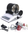 Lit Rock Polisher Kit For Gem Making, Electric Tumbler With Timing Buttons, Complete Stone Polishing Set with rocks and charger