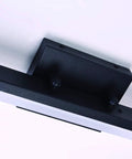 Mounting view of 24 Inch Modern LED Vanity Light For Bathroom In Black Painted Finish Dimmable 24W Cold White 5000K 1680 Lumens