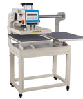 Pro Grade 16x24 Dual Platen Heat Press Machine With Pneumatic Digital Sublimation and Htv Tshirt Setup showing dual platens and a control panel.