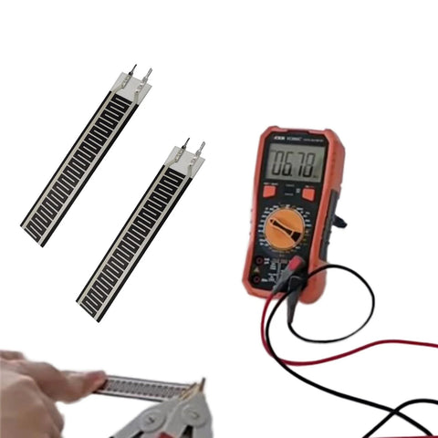 Ultra Thin Film Pressure Sensor 20G To 10KG Range 80mm Long Strip Force Sensing Resistor For Smart Home And Wearable Devices 2 Pack