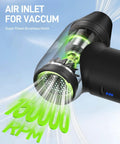 Ultra Fast Air Duster Pro For Drones And Cameras, 150000 RPM Electric Blower close-up of motor and air inlet