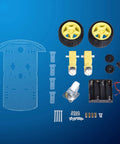 Dope Smart Robot Car Chassis Kit With Motors Speed Encoder And Battery Box For DIY Projects Obstacle Avoidance Distance Testing