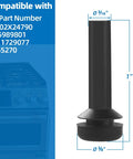 Grate Rubber Feet Replacement for Gas Stove Burners, Heat Resistant Rubber Foot Pads, detailed view of size and compatibility chart