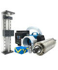 Heavy Duty 1.5KW Water Cooled Spindle Z Axis Slide Stage Kit With 100MM Stroke And 220V Power Supply for CNC milling parts.