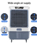 Straight Up Solid Portable Swamp Cooler, No Fuss Evaporative Air Conditioner With Big Water Tank And Bright Led Screen for Bedrooms or Home Offices, wide-angle air supply features.