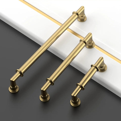 10 Pack 7.5 Inch Champagne Bronze Cabinet Handles For Kitchen Cabinets And Drawers, Heavy Duty Metal Pulls, Rust Resistant Hardware, 192mm Long