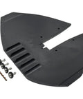 Whale Tail Hydrofoil Stabilizer For Outboards And Sterndrives, Fits 40 To 300 HP, black stabilizer with installation parts