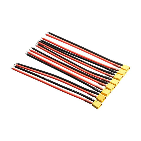 8 Pairs XT30 Male And Female Connectors With 150mm 16AWG Silicone Wire For RC LiPo Batteries FPV Drones Quads And Racing Rigs