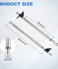 Drive Shaft With Propeller Universal Joint, 200mm Shaft And 150mm Sleeve, 36mm Diameter Stainless Steel Propeller, 2 Bladed Paddle, Fits 3mm Motor Shaft RC Boat Coupler Assemble Kit product dimensions