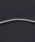 Heavy Duty Flexible Air Compressor Hose 40 Cm Cast Steel Connectors High Pressure Pneumatic Line with a flexible stainless steel design.