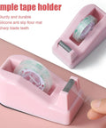 Pink Desk Accessories Set With Rotating Pen Holder, Stapler, Staple Remover, Tape Dispenser and Refills, binder clips, paper clips