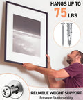 All In One 200 Piece Drywall Anchors And Screws Kit Self Drilling With Case DIY Friendly Mounting supports up to 75 lbs