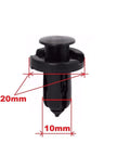 100 Pcs 10Mm Nylon Clips For Bumper And Fender Retainers Push Type Rivet Fasteners DIY Car Repair Kit For Honda Acura