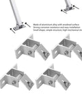 Eight Piece Solar Panel Mounting Bracket Feet With Screws And Gaskets, Lightweight Aluminum for RVs, Trailers, Boats, Roofs