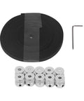 20 Tooth Timing Pulley Aluminum Alloy Sync Wheel Kit With 6mm Rubber Belt For Stable Power Transfer In CNC Machines And 3D Printer Setups Perfect For Hella Smooth Operation. black 6mm timing belt with aluminum pulley set, hex key, and 20-tooth wheels for CNC and 3D printers
