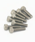 Tough As Nails Hex Socket Head Machine Screws M3x30mm Alloy Steel Fasteners arranged on a white background.