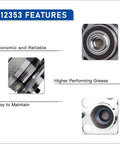 Features of Direct-Fit Rear Wheel Bearing And Hub Assembly For 2009-2014 Acura TSX And 2008-2012 Honda Accord With 5-Lug ABS