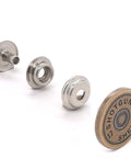 Shotgun Shell Concho Snap Cap Antique Brass Seven Eighths Inch Diameter Decorative Snap Cap For 12 Gauge Gear Hats Boots And Craft Projects One Piece Included.