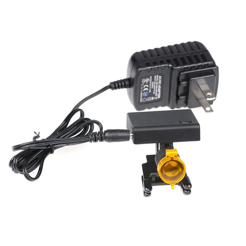 3W LED Headlamp With Filter Clip For Loupes Uniform Square Spotlight Pro Grade Hands Free Clip On Light For Dental Medical Procedures And Precise Illumination with charger and universal clip